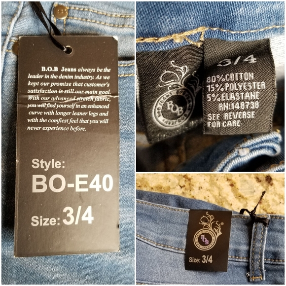 B.O.B Jeans Jeans Bob New Skinny Jean Mid To High Rise Size 3 4